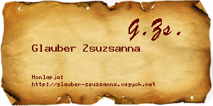 Glauber Zsuzsanna névjegykártya